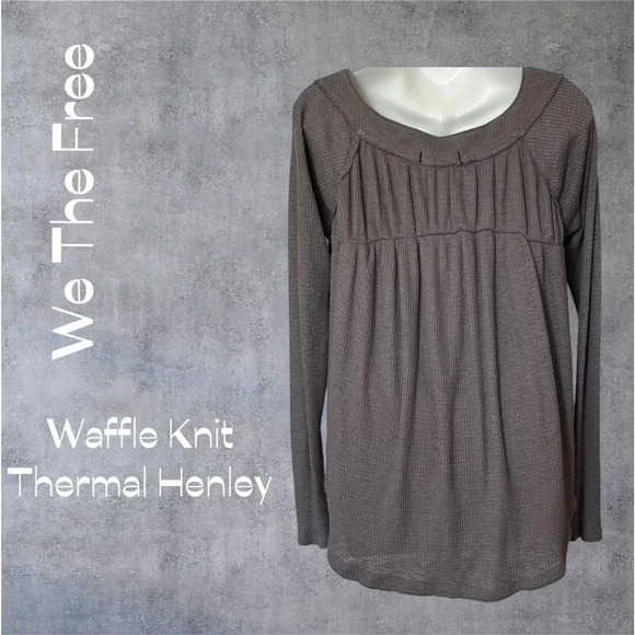 Free People | We The Free | Waffle Knit Thermal Henley - Picture 4 of 5